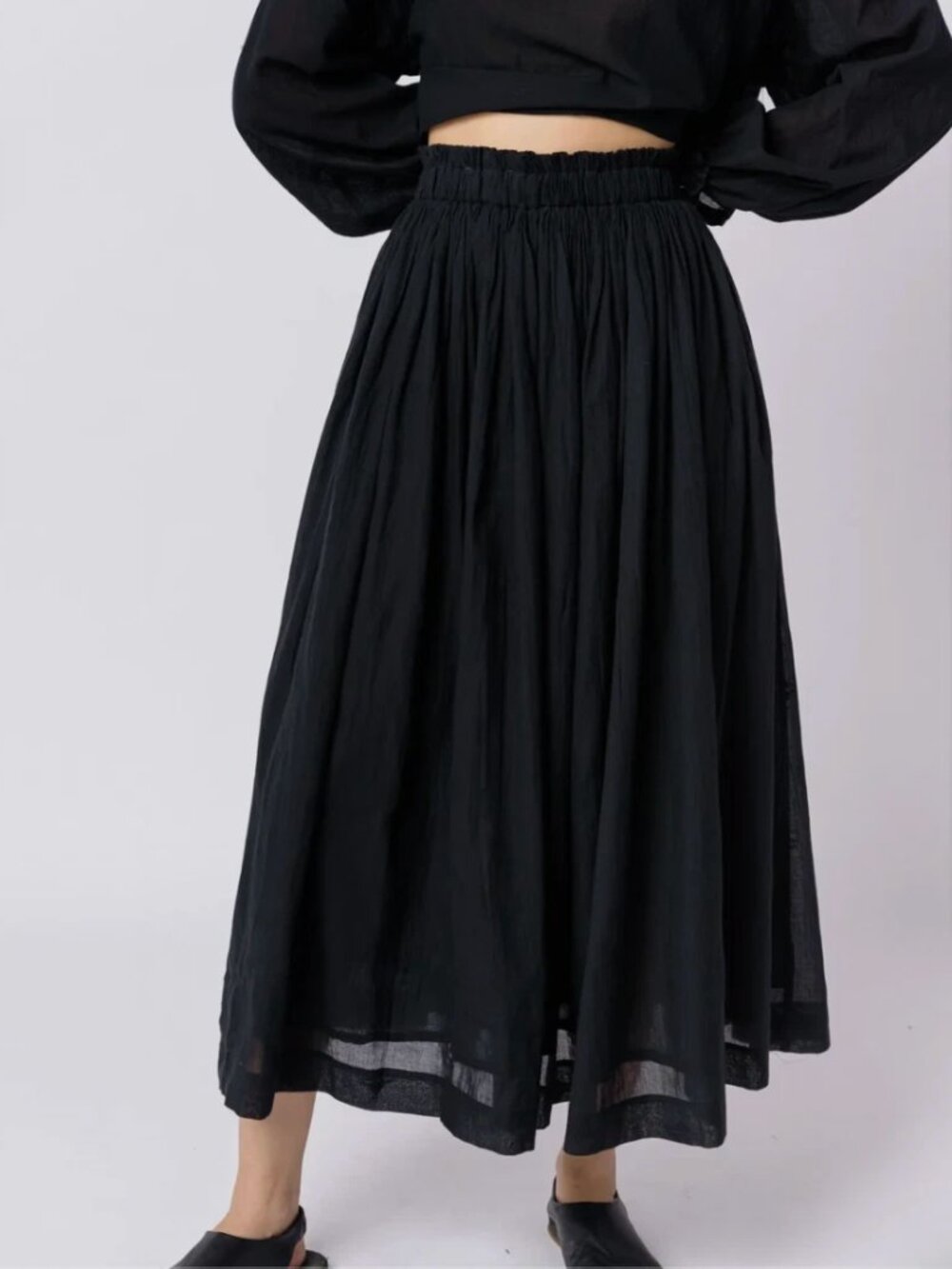 World of Crow Black Classic crow skirt in Black 1X